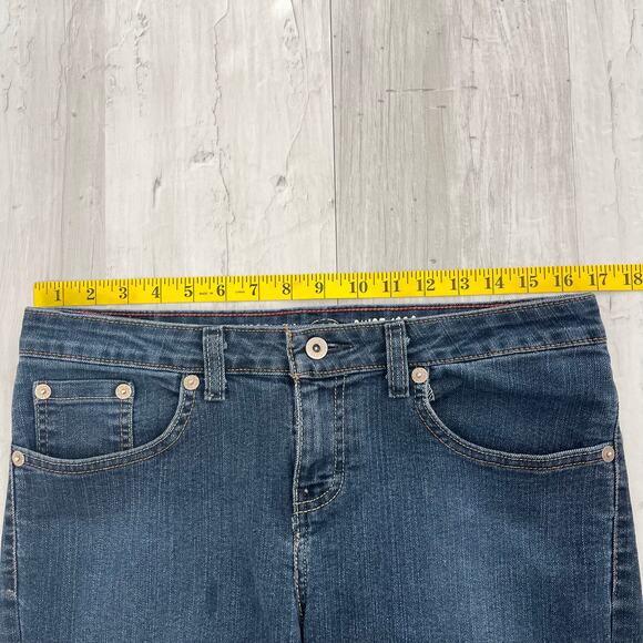 Dickies Relaxed Dark Wash Cotton Blend Work Mechanic Bootcut Denim Jeans 8 - Picture 11 of 13